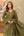 Olive-Drab 3pc - Dhanak Embroidered Dress