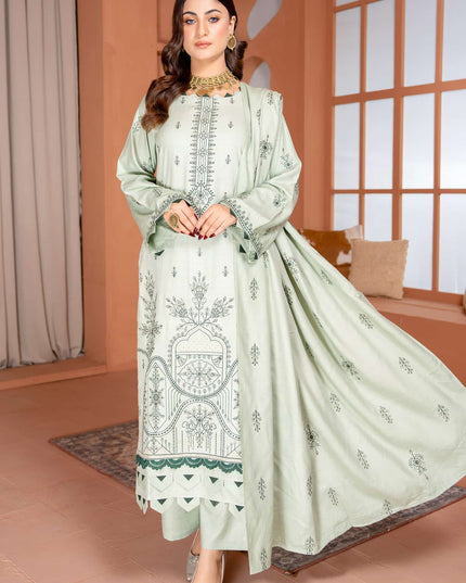 Seasonal - 05 - Slub Linen - Embroidered - 3pc