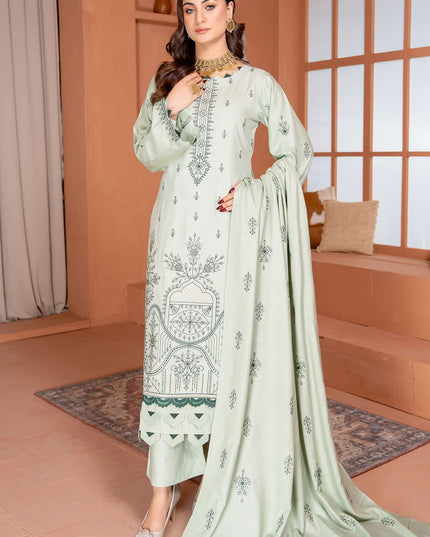 Seasonal - 05 - Slub Linen - Embroidered - 3pc