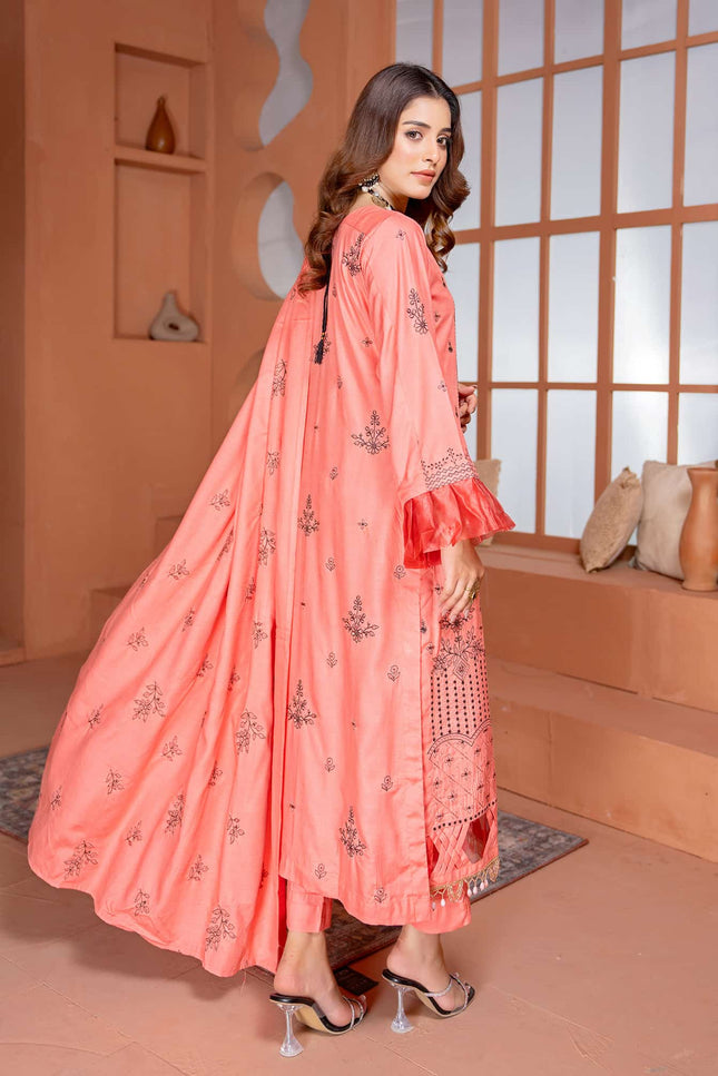 Seasonal - 03 - Slub Linen - Embroidered - 3pc