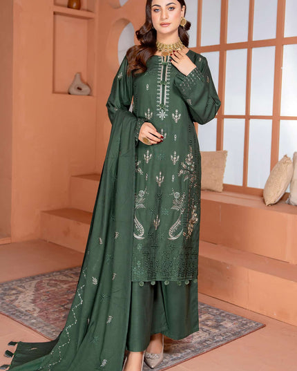 Seasonal - 02 - Slub Linen - Embroidered - 3pc