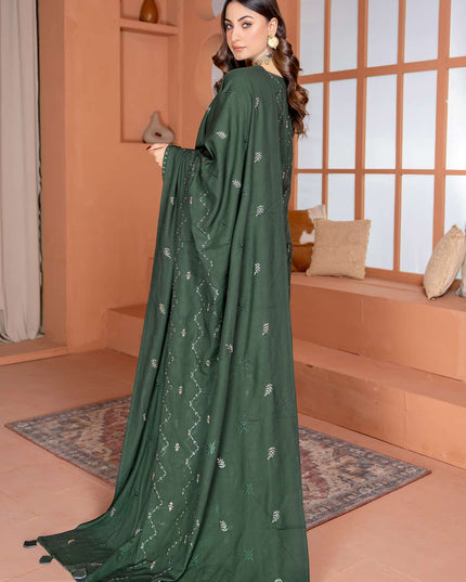 Seasonal - 02 - Slub Linen - Embroidered - 3pc