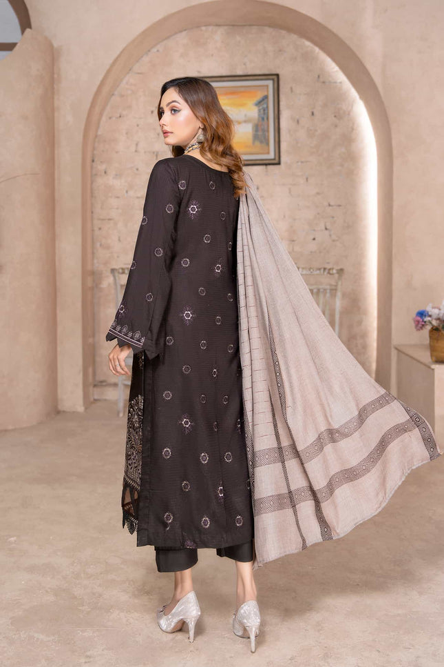Seasonal - Dhanak With Pashmina Shawl - 3pc