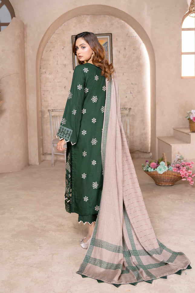 Seasonal - Dhanak With Pashmina Shawl - 3pc