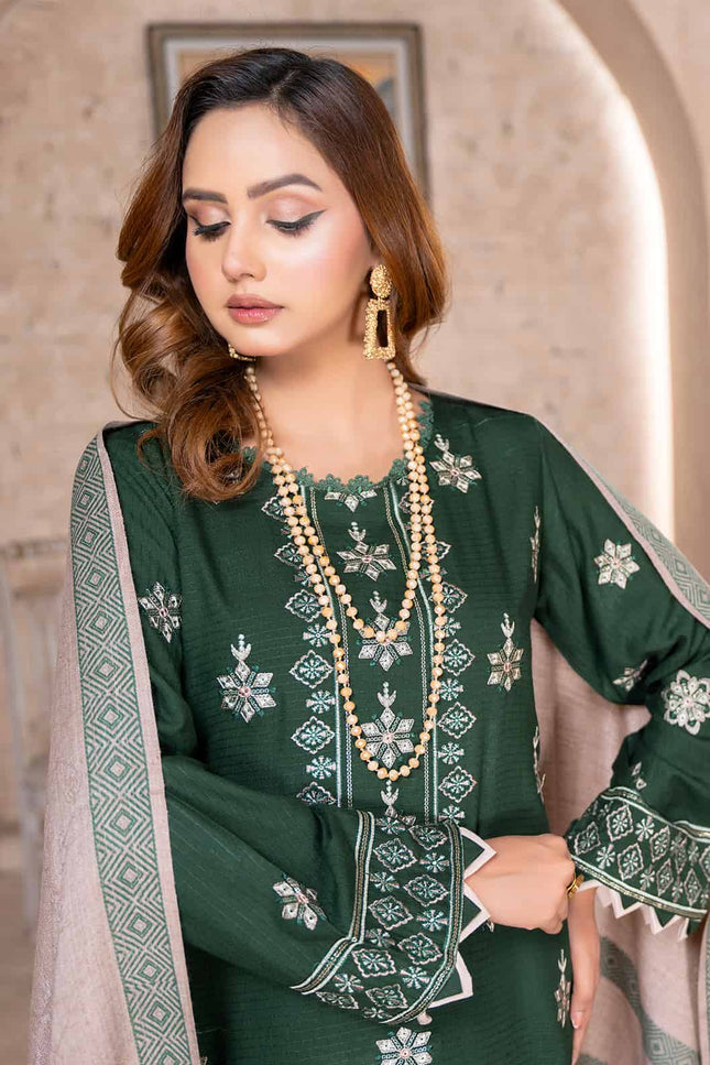 Seasonal - Dhanak With Pashmina Shawl - 3pc