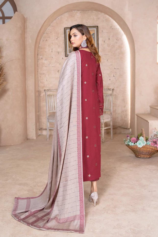 Seasonal - Dhanak with Pashmina Shawl - 3pc