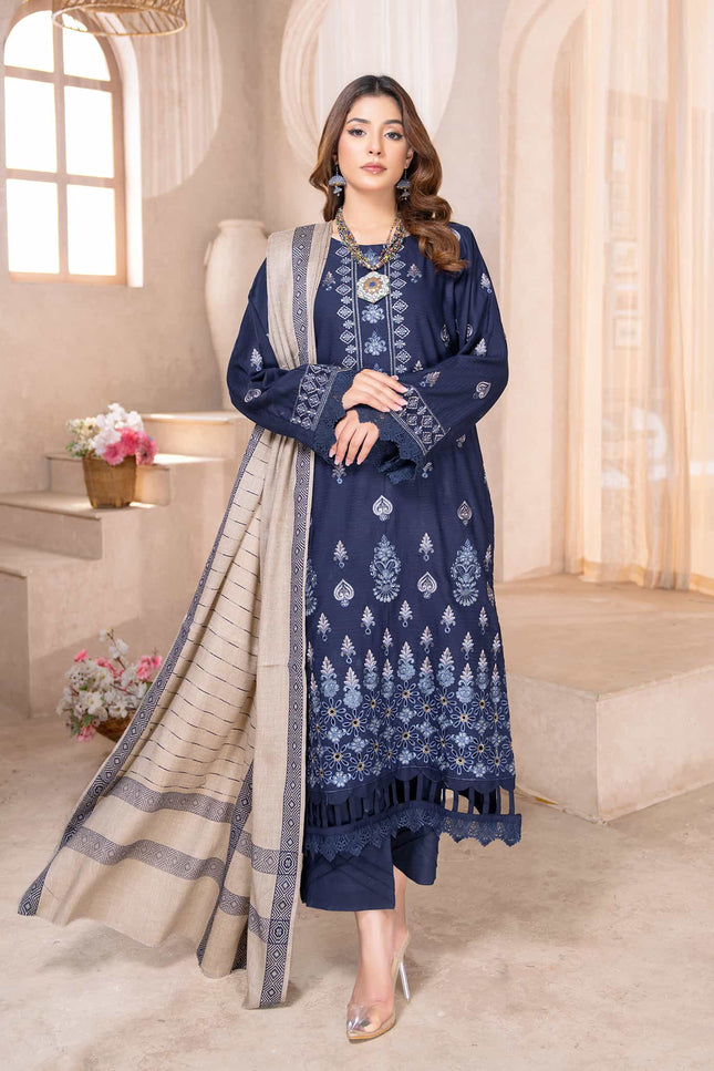 Seasonal - Dhanak With Pashmina Shawl - 3pc