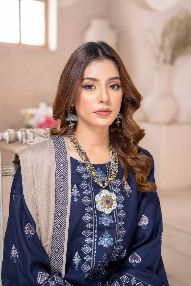 Seasonal - Dhanak With Pashmina Shawl - 3pc