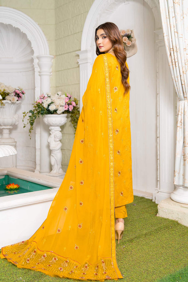 Seasonal - 01 - Embroidered Viscose + Pure Dupatta - 3pc