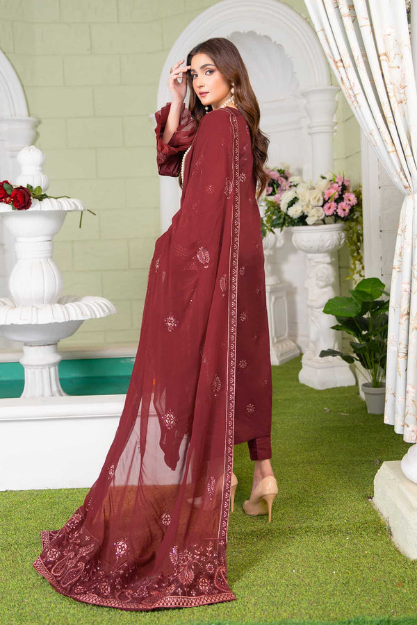 Rang-e-Sham -02 - Embroidered Viscose + Pure Dupatta - 3pc