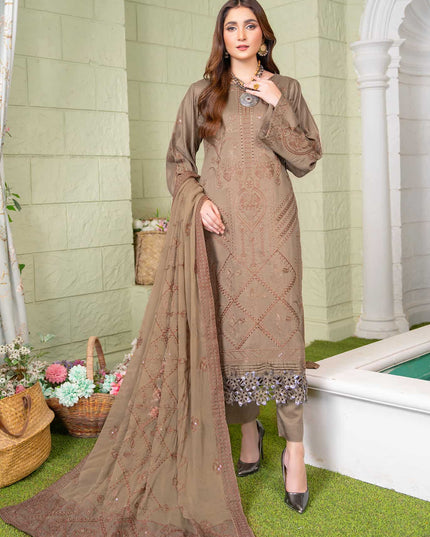 Rang-e-Sham -03 - Embroidered Viscose + Pure Dupatta - 3pc
