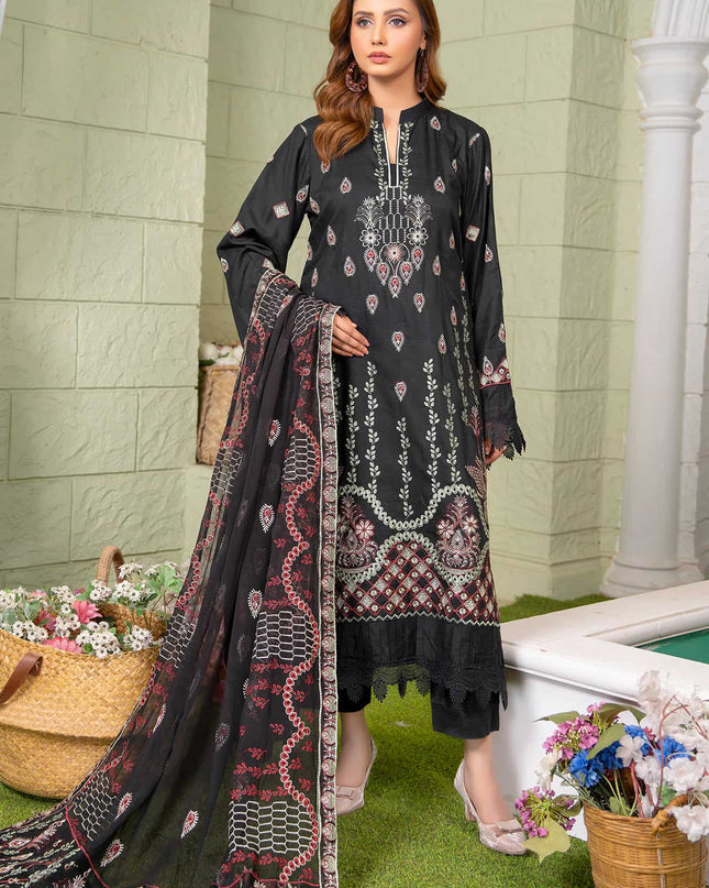 Rang-e-Sham - 04 - Embroidered Viscose + Pure Dupatta - 3pc