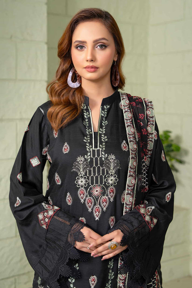 Seasonal - 04 - Embroidered Viscose + Pure Dupatta - 3pc