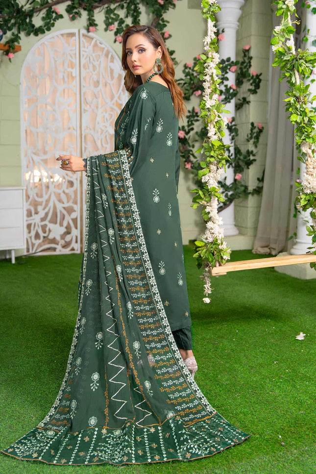 Seasonal - 05 - Embroidered Viscose + Pure Dupatta - 3pc