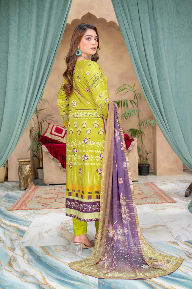 Seasonal- 03 - Printed Viscose - Embroidered - 3pc