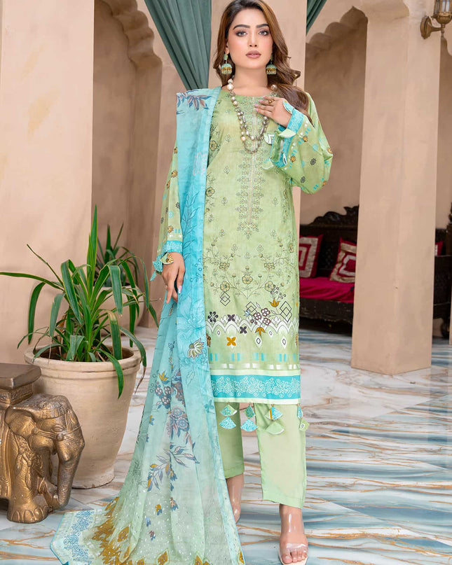 Zarmina- 05 - Printed Viscose - Embroidered - 3pc