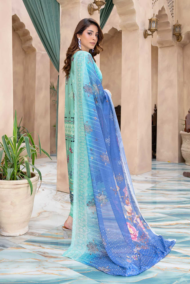 Seasonal- 06 - Printed Viscose - Embroidered - 3pc