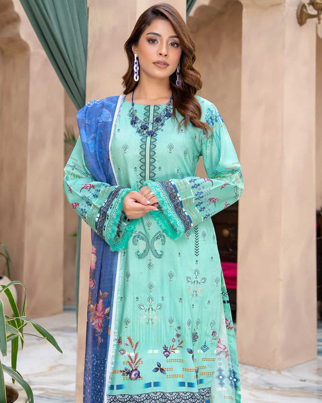 Zarmina- 06 - Printed Viscose - Embroidered - 3pc