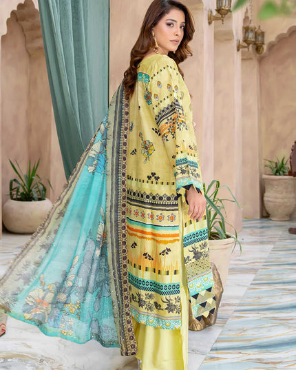 Seasonal- 08 - Printed Viscose - Embroidered - 3pc