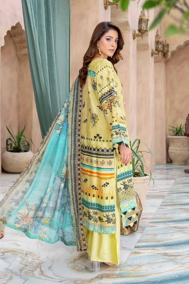 Seasonal- 08 - Printed Viscose - Embroidered - 3pc