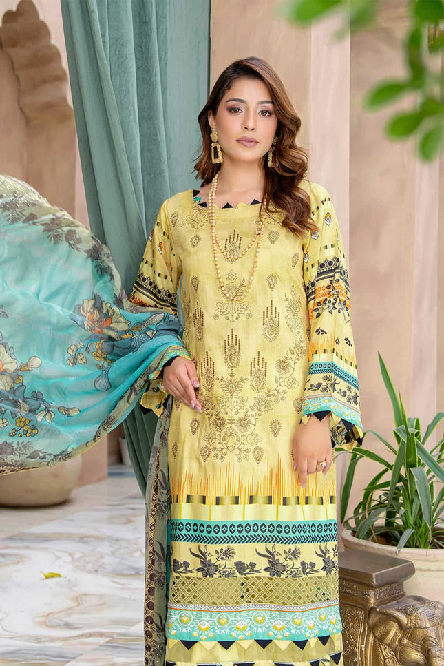 Seasonal- 08 - Printed Viscose - Embroidered - 3pc
