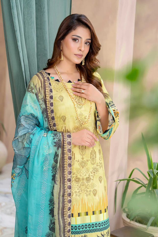 Seasonal- 08 - Printed Viscose - Embroidered - 3pc
