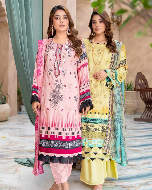 Zarmina- 09 - Printed Viscose - Embroidered - 3pc