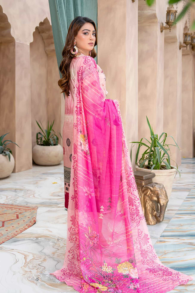 Seasonal- 09 - Printed Viscose - Embroidered - 3pc