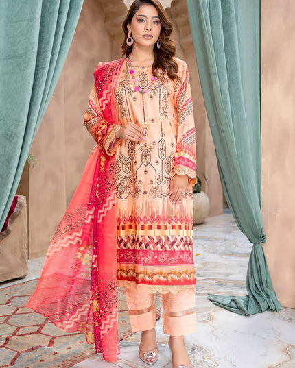 Seasonal - 10 - Printed Viscose - Embroidered - 3pc
