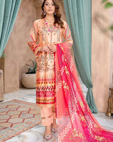 Seasonal - 10 - Printed Viscose - Embroidered - 3pc