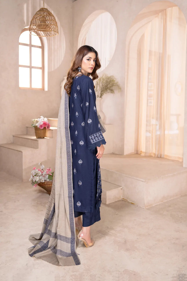 DHANAK WITH PASHMINA SHAWL - 3PC - 18305
