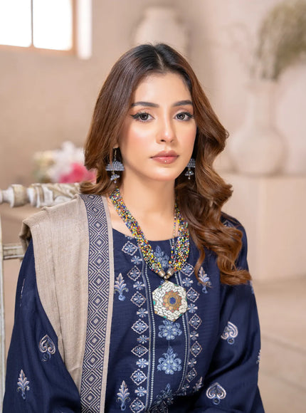 DHANAK WITH PASHMINA SHAWL - 3PC - 18305