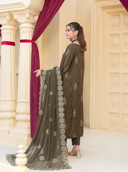 JACQUARD EMBROIDERED VISCOSE - 35902