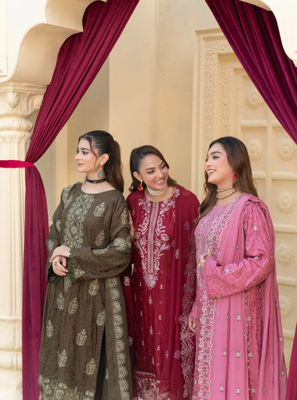 JACQUARD EMBROIDERED VISCOSE - 35903