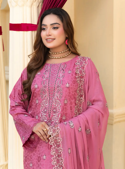 JACQUARD EMBROIDERED VISCOSE - 35903