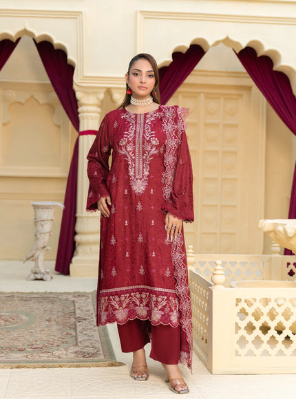 JACQUARD EMBROIDERED VISCOSE - 35904