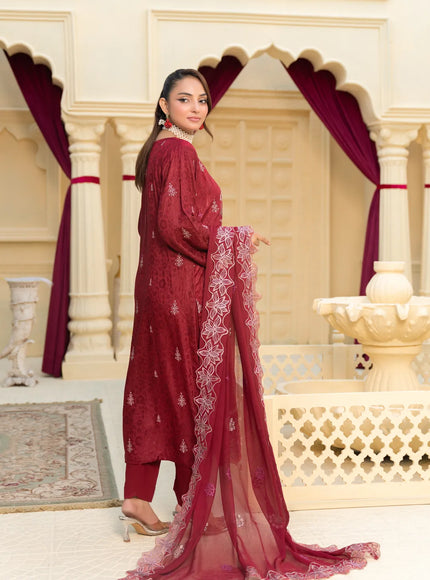 JACQUARD EMBROIDERED VISCOSE - 35904