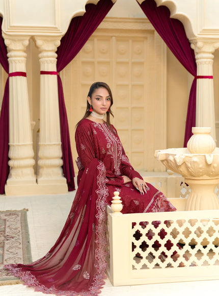 JACQUARD EMBROIDERED VISCOSE - 35904