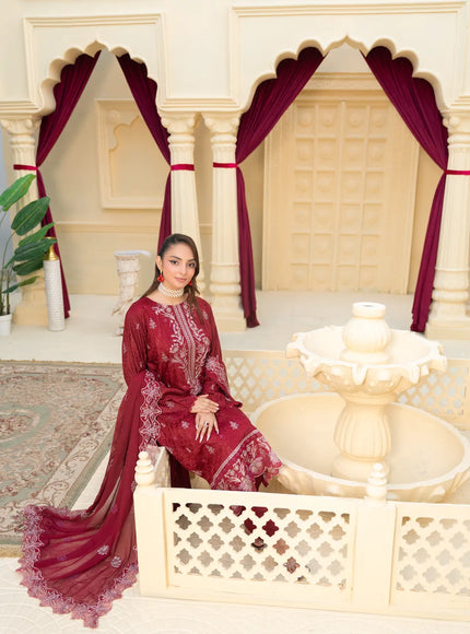 JACQUARD EMBROIDERED VISCOSE - 35904