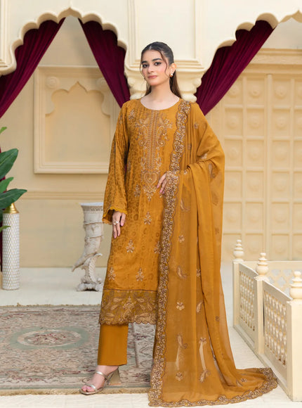 JACQUARD EMBROIDERED VISCOSE - 35905