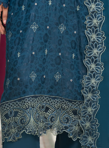 JACQUARD EMBROIDERED VISCOSE - 35906