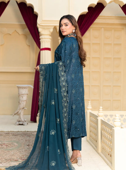 JACQUARD EMBROIDERED VISCOSE - 35906