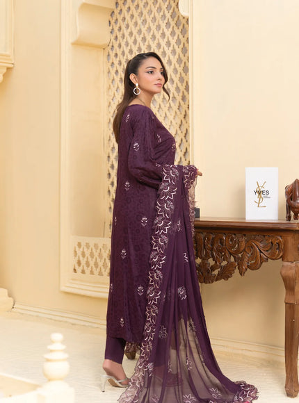 JACQUARD EMBROIDERED VISCOSE - 35901