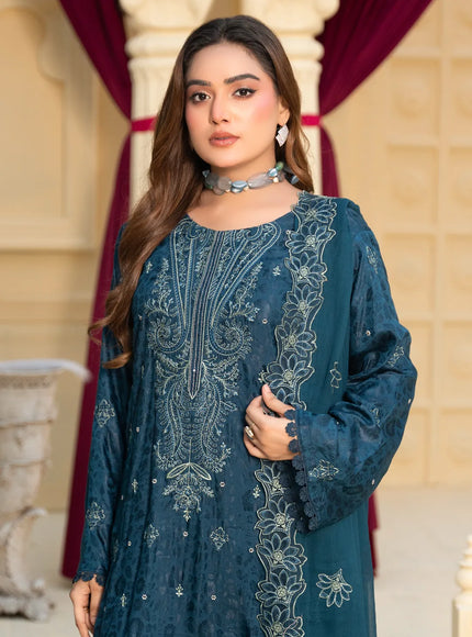 JACQUARD EMBROIDERED VISCOSE - 35906