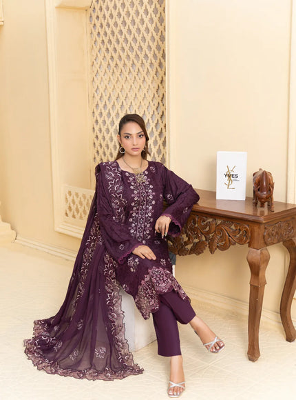 JACQUARD EMBROIDERED VISCOSE - 35901