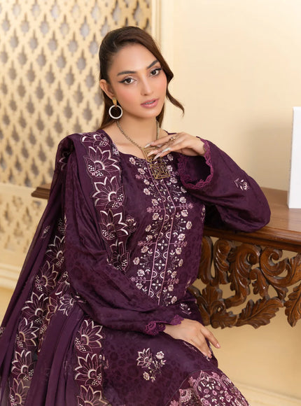 JACQUARD EMBROIDERED VISCOSE - 35901