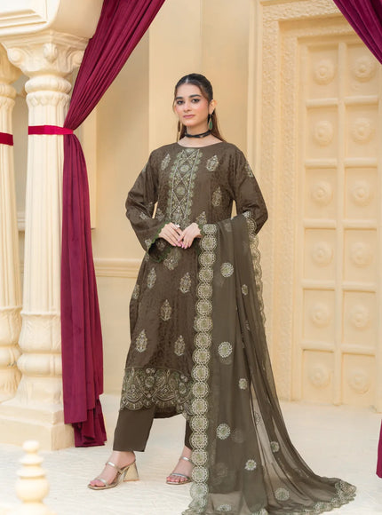 JACQUARD EMBROIDERED VISCOSE - 35902