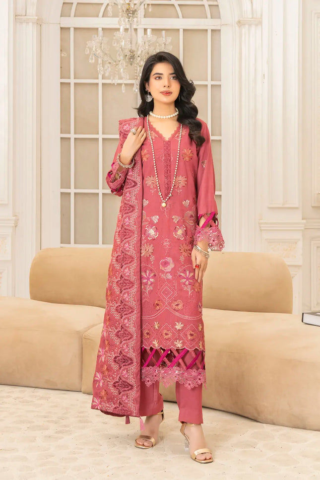 DHANAK EMBROIDERED | 3PC - 36701