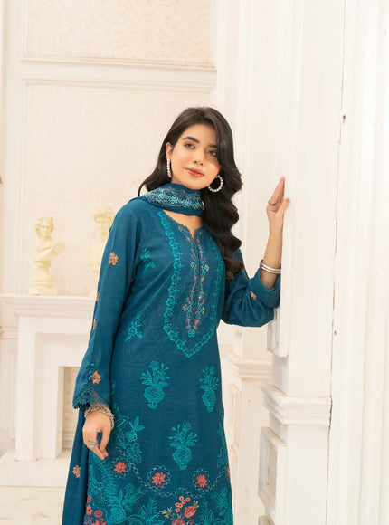 DHANAK EMBROIDERED | 3PC - 36703