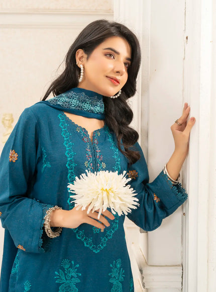 DHANAK EMBROIDERED | 3PC - 36703